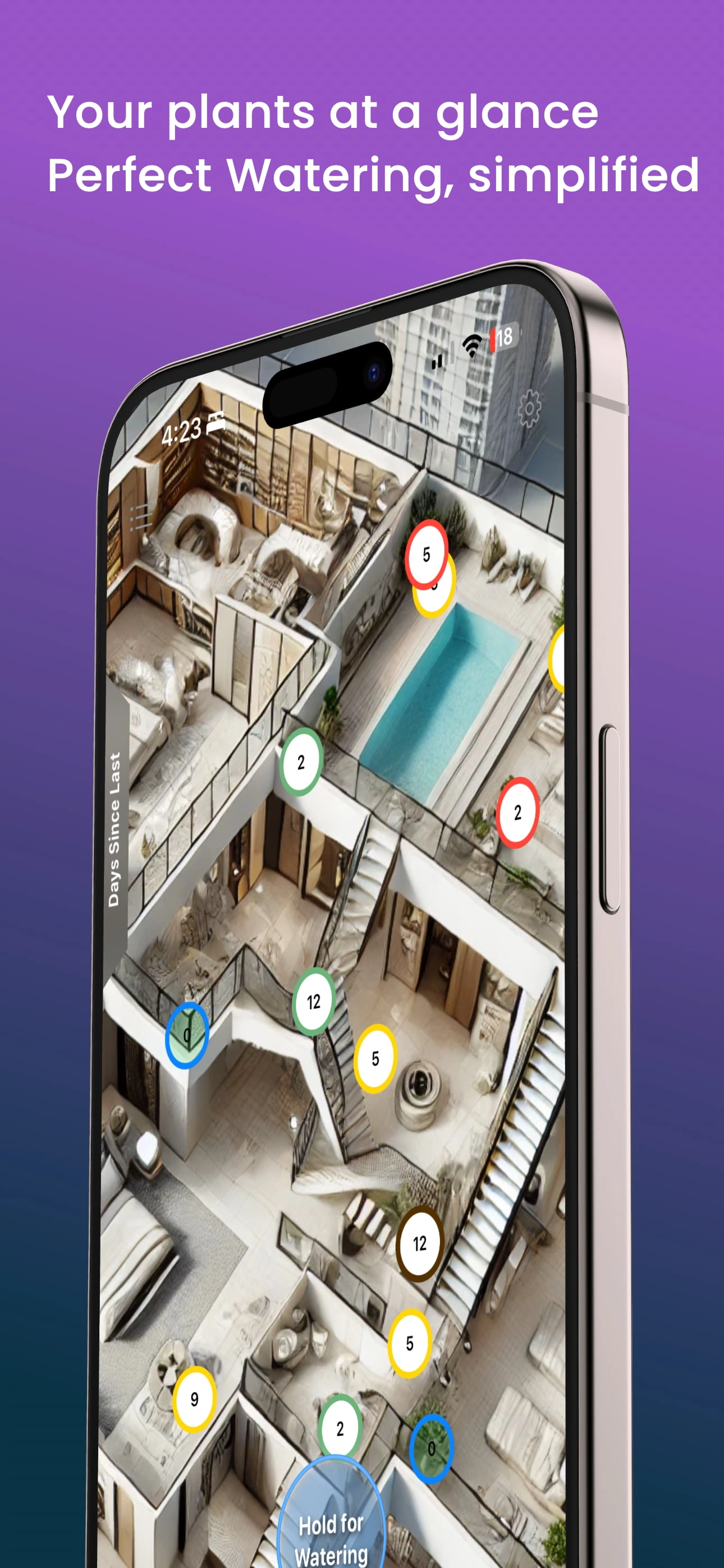 The Plant Map app screenshot on iPhone